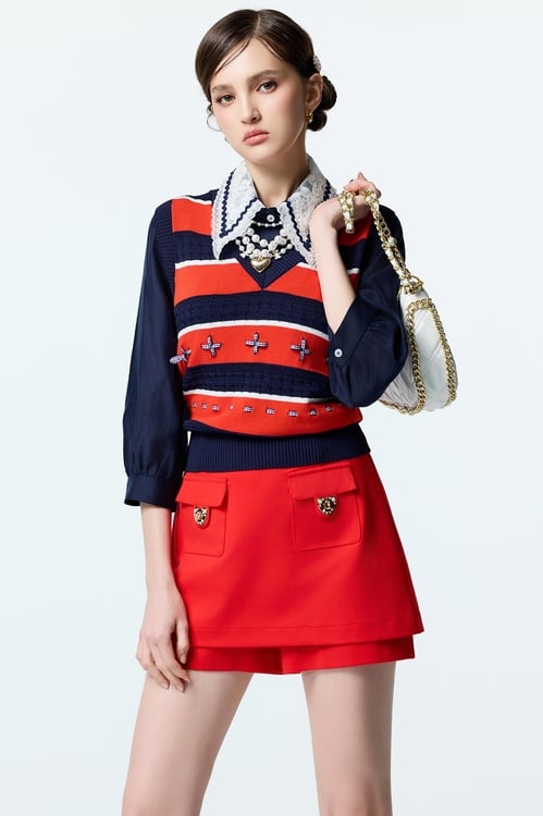 Chilli Red Skorts,Shorts