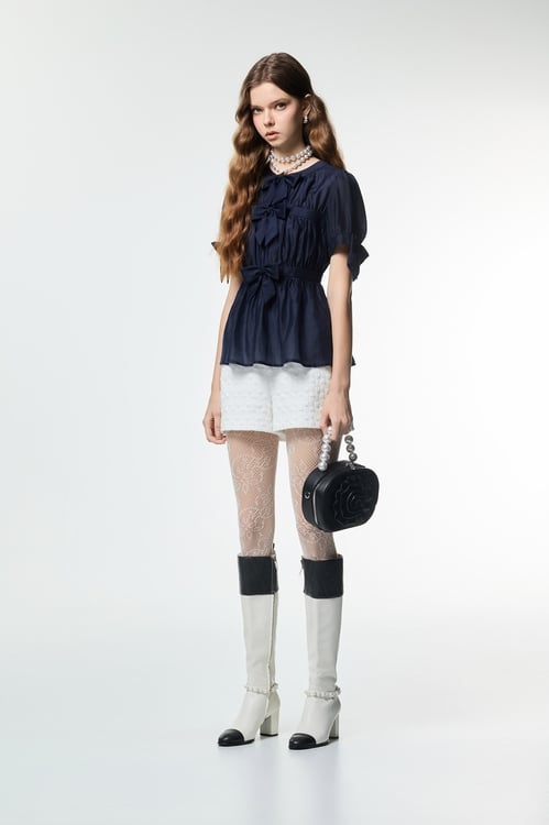 Heart Embossed Print Shorts,pants,Pants