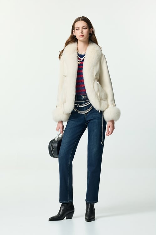 Slim Fit Jeans With Accessory Detail,Season (AW) Look