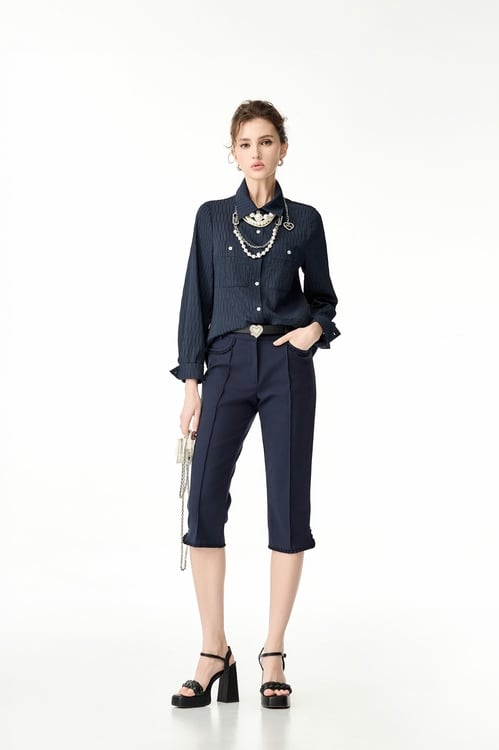 Navy Capri Pants,Skinny pants,Skinny pants