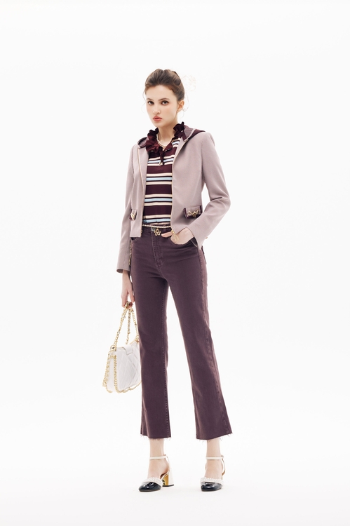 Mahagony Boot Leg Jeans,bows