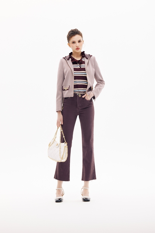 Mahagony Boot Leg Jeans,bows