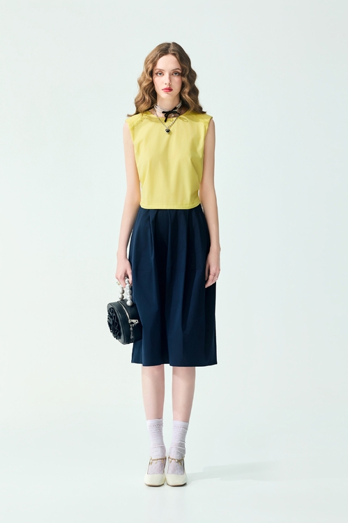 Colour Block Sleeveless Dress,,Colour Block Sleeveless Dress,Dresses,Season (SS) Look