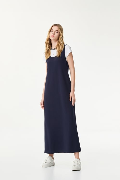 Two Piece Tee Maxi Dress,Maxi dresses