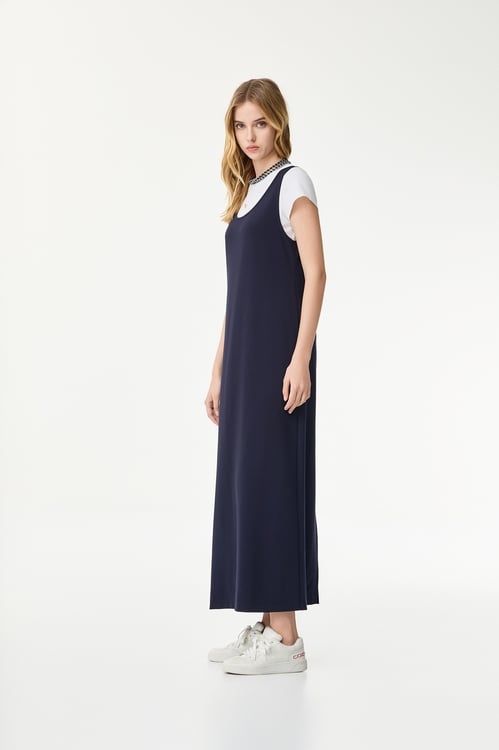 Two Piece Tee Maxi Dress,Maxi dresses