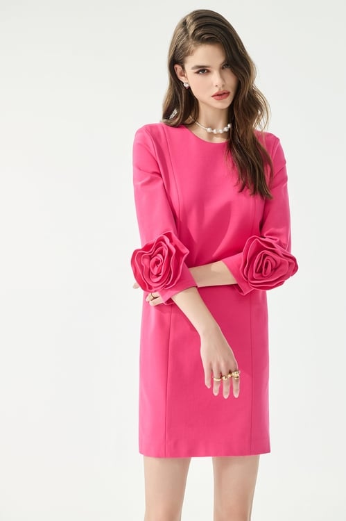 3-D Floral Sleeve Cuff Detail Shift Dress,,3-D Floral Sleeve Cuff Detail Shift Dress,Office Looks,Season (SS) Look,Valentine,Midi skirts,Black skirts,Office Looks,Culottes,Season (SS) Look,Party Looks,pearl,pants,Black pants,Dresses,bestselling,Season (SS) Look,Black dresses,Office Looks,Tops,bestselling,Season (SS) Look,pearl,simple outfits,Valentine,bows,black tops,Dresses,Season (SS) Look,Black dresses,Dresses,Season (SS) Look,simple outfits,Black dresses