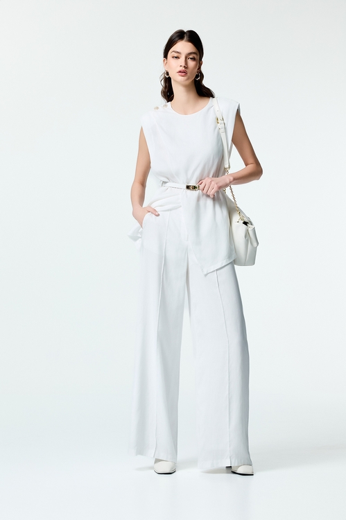 Front Overlap Long Vest,Back To Classic