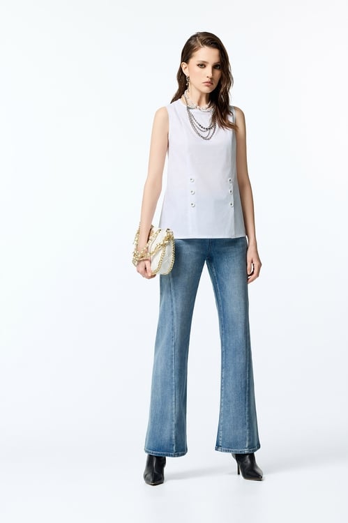 Basic Mid Length Vest,Blouses