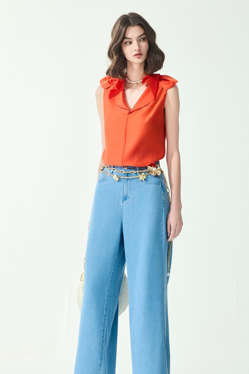 Bow Detail V-neck Vest,,,sleeveless tops,Tops,Season (SS) Look,sleeveless tops,bows,Knitted,Knitted tops,Jackets,Outerwear,Season (SS) Look,White outerwear,bows,Culottes,Season (SS) Look,White pants,bows,pants,sleeveless tops,Tops,Season (SS) Look,sleeveless tops,Lace,sleeveless tops,Tops,Season (SS) Look,sleeveless tops