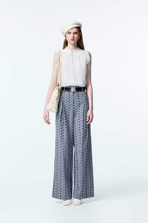 Iron-on Sequin Ruffle Detail Vest,White tops,White tops