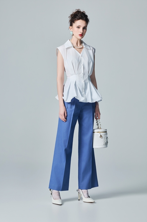 Fitted Mid Length Vest,White tops,White tops