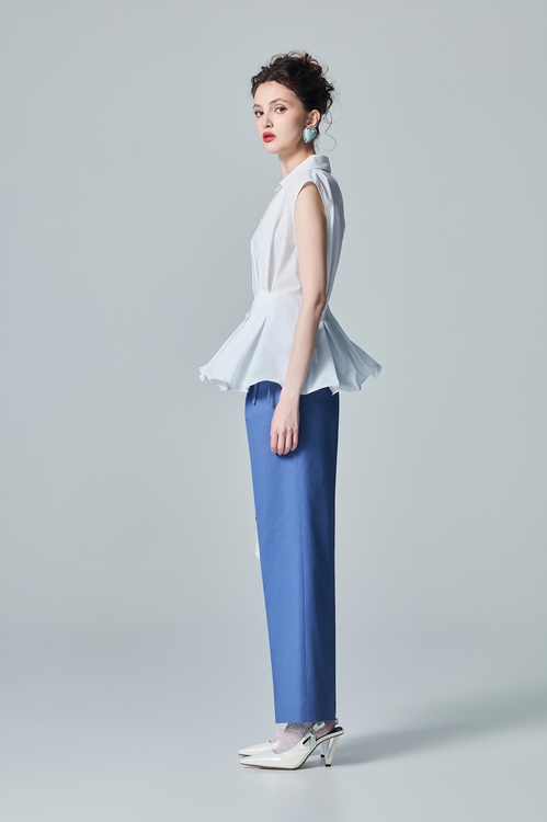 Fitted Mid Length Vest,White tops,White tops