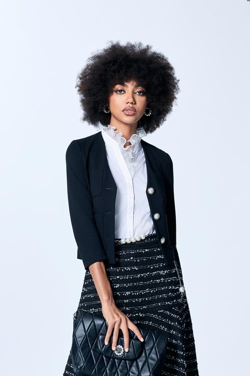 Organza Ruffle Detail Vest,Blouses