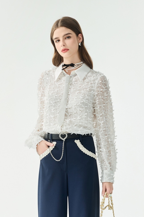 Diamonte Necktie Long Sleeve Blouse,,Diamonte Necktie Long Sleeve Blouse,sleeveless tops,Tops,Season (SS) Look,sleeveless tops,bows,Knitted,Knitted tops,Jackets,Outerwear,Season (SS) Look,Plaid,bows,Knitted,Knitted coats,Culottes,Season (SS) Look,pants,Tops,Embroidered,Season (SS) Look,White tops,Chiffon