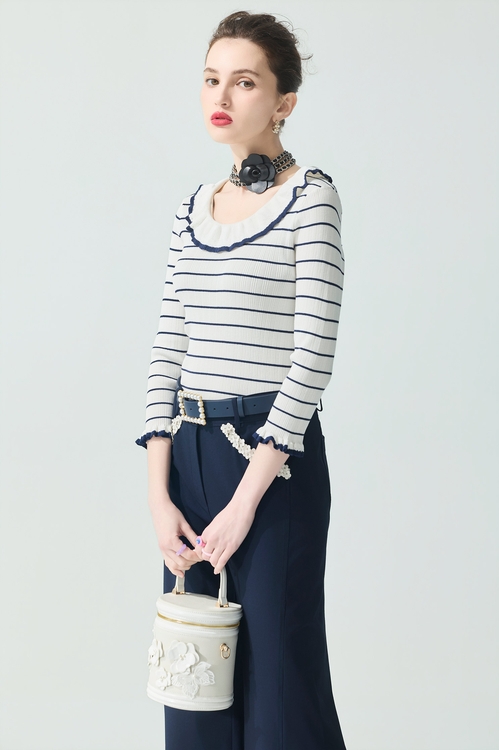 Navy Stripe Ruffle Neckline Knit Top,,Navy Stripe Ruffle Neckline Knit Top,sleeveless tops,Tops,Season (SS) Look,sleeveless tops,bows,Knitted,Knitted tops,Jackets,Outerwear,Season (SS) Look,Plaid,bows,Knitted,Knitted coats,Culottes,Season (SS) Look,pants,Tops,Embroidered,Season (SS) Look,White tops,Chiffon,Jackets,Outerwear,Season (SS) Look,bows,Blazers,Season (SS) Look,Shorts,bows,pants,Tops,Embroidered,Season (SS) Look,Plaid,White tops,bows,Knitted,Knitted tops,sleeveless tops,Tops,Season (SS) Look,White tops,sleeveless tops,bows,Jackets,Outerwear,Season (SS) Look,Embroidered,Season (SS) Look,Knitted,Dresses,Season (SS) Look,Embroidered,Tops,Embroidered,Season (SS) Look,Season (SS) Look,Embroidered,Midi skirts,Tops,Season (SS) Look,sleeveless tops,Tops,Season (SS) Look,White tops,sleeveless tops,bows,Tops,Season (SS) Look,White tops,Cotton,Lace,Tops,Season (SS) Look,White tops,Cotton,Lace,Bell-bottoms,Season (SS) Look,pants,Tops,Season (SS) Look,Knitted,Knitted tops