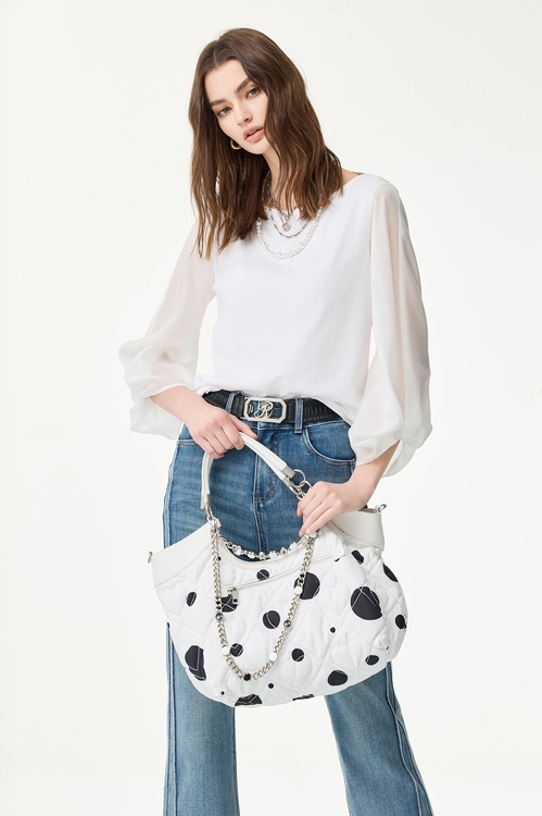 Knot Detail Long Sleeve Top,Urban Fashion