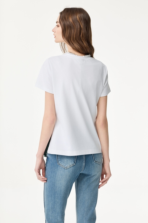 Contrast Colour Short Sleeve Top,Trench coats