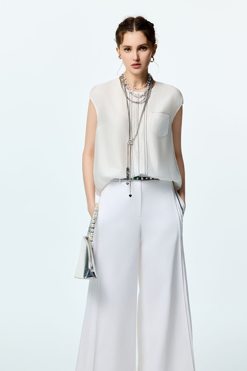 Contrast Stitching Detail Top,Urban Fashion