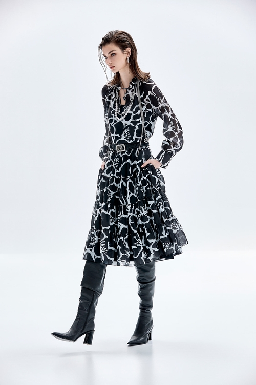 Floral Print Long Sleeve Top,Under shirts