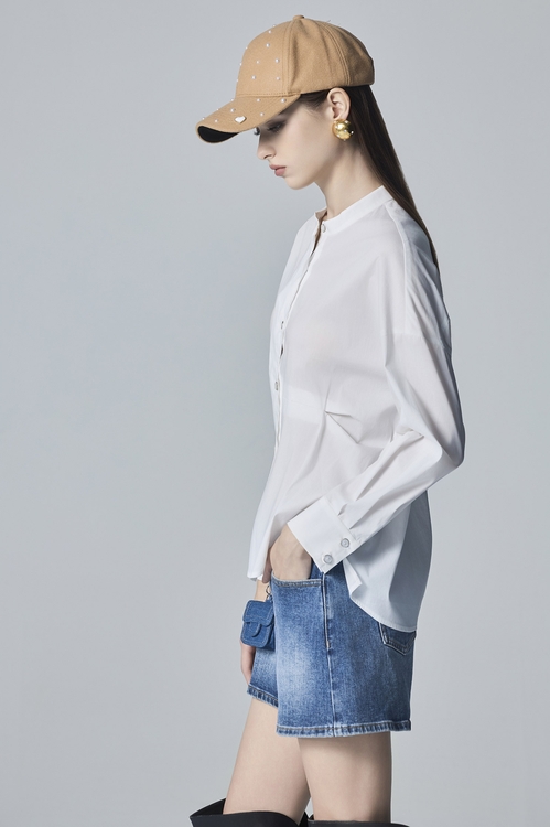 Stand Collar Button Front Blouse,,Stand Collar Button Front Blouse,Dresses,Denim,Denim skirts,Season (AW) Look,Knitted,Tops,Rayon,Season (SS) Look,Denim,Jeans,Shorts,Season (AW) Look,pants,Tops,Embroidered,White tops,Season (AW) Look,Blouses