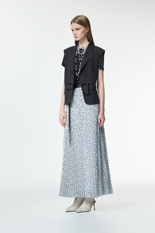 Polka Dot Short Sleeve Top,Under shirts