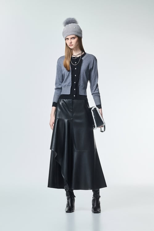 Fake Two Piece Knit Top,Office Looks