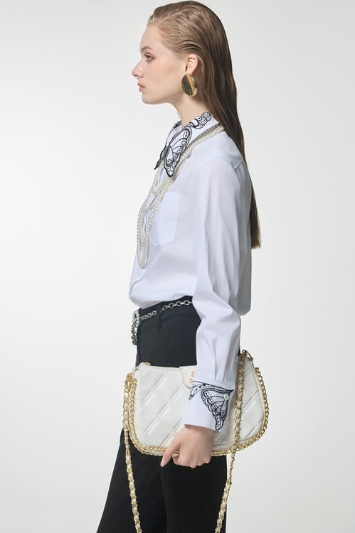 Butterfly Motif Collar Detail Blouse,Season (AW) Look