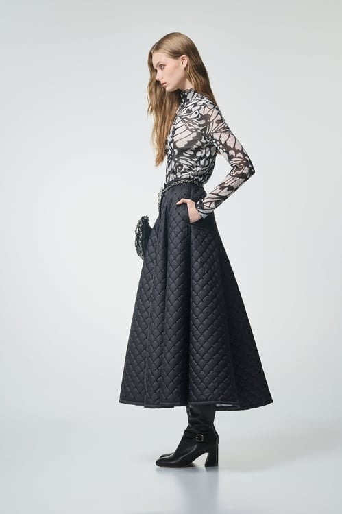 Butterfly Motif Turtleneck Top,Season (AW) Look