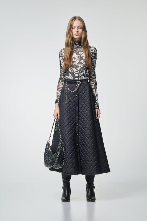 Butterfly Motif Turtleneck Top,Season (AW) Look