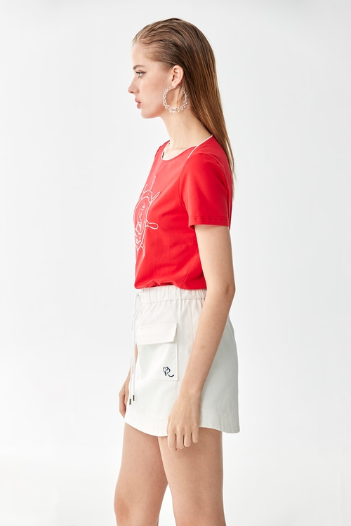 Front Embroidered Graphic Tee,,Front Embroidered Graphic Tee,Bell-bottoms,Bell-bottoms,Bell-bottoms,Bell-bottoms,Season (SS) Look,Shorts,Back To Classic,Back To B/W,T-shirts,Tops,Season (SS) Look,T-shirts,Tops,Embroidered,Season (SS) Look,Cotton