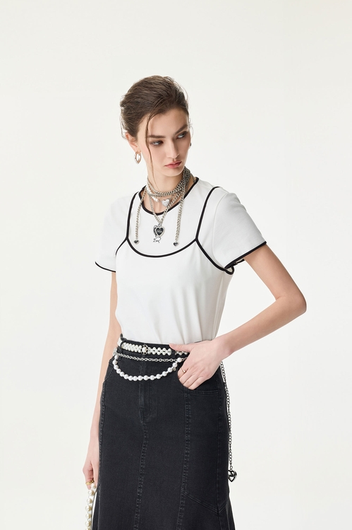 Fake Two Piece Tee With Heart Embroidery Logo,,Fake Two Piece Tee With Heart Embroidery Logo,Season (SS) Look,pearl,Jackets,Outerwear,Season (SS) Look,White outerwear,Tops,Season (SS) Look,pearl,White tops,Lace,Bell-bottoms,Season (SS) Look,pearl,White pants,pants,sleeveless tops,Season (SS) Look,White tops,sleeveless tops,Lace,Tops,Season (SS) Look,Plaid,pearl,White tops,Cotton,Culottes,Season (SS) Look,pants,Chiffon,Black pants,Season (SS) Look,pearl,White skirts,Mini skirts,Dresses,Under shirts,Season (SS) Look,Plaid,Chiffon,Culottes,Season (SS) Look,pearl,pants,Black pants,sleeveless tops,Season (SS) Look,pearl,White tops,sleeveless tops,Knitted,Knitted tops,Jackets,Outerwear,Season (SS) Look,pearl,Knitted,Knitted coats,Black outerwear,Dresses,Season (SS) Look,Black dresses,Tops,Under shirts,Season (SS) Look,White tops,Chiffon,Season (SS) Look,Shorts,pants,Black pants,Dresses,Season (SS) Look,White dresses,Chiffon,Tops,Season (SS) Look,Knitted,Knitted tops,black tops,Tops,Season (SS) Look,White tops,Embroidered,Tops,Under shirts,Season (SS) Look,White tops,Season (AW) Look,Mesh fabric,Midi skirts,Black skirts,Office Looks,Tops,Season (SS) Look,Back To Classic,Back To B/W