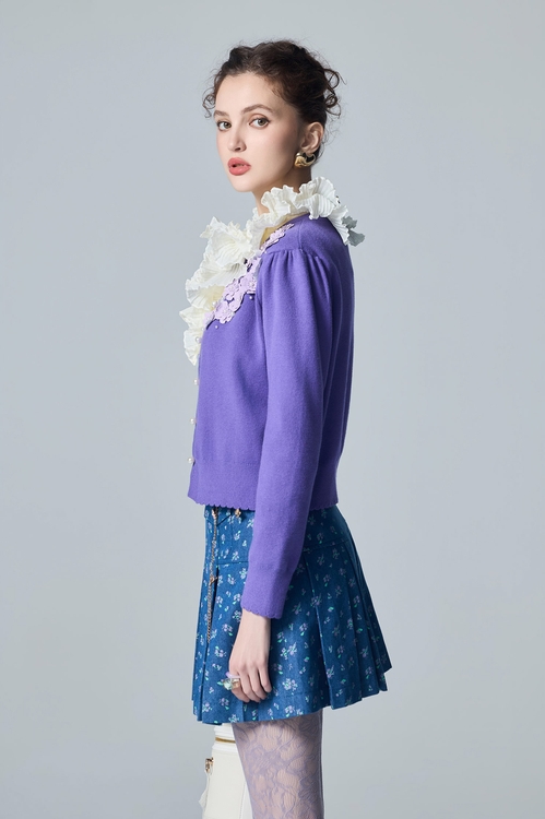 Floral Detail Purple Knit Cardigan,,Floral Detail Purple Knit Cardigan,Jackets,Embroidered,Outerwear,pearl,Season (AW) Look,Mesh fabric,pearl,Season (AW) Look,Layered skirts,Lace,Midi skirts,Chiffon,V-Neck T shirts,Tops,Season (AW) Look,Bell-bottoms,Denim,Jeans,pearl,Season (AW) Look,Cotton,pants,Jackets,Outerwear,pearl,Season (AW) Look,Knitted,Knitted coats