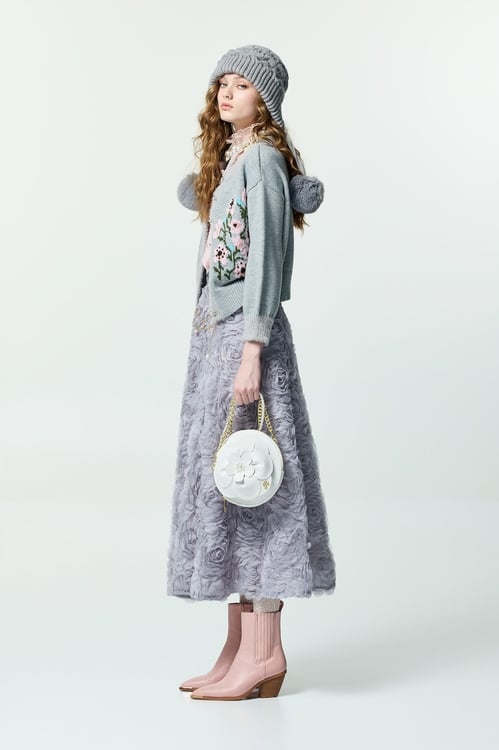 Floral Graphic Grey Knit Thick Cardigan,,Floral Graphic Grey Knit Thick Cardigan,Jackets,Embroidered,Outerwear,Denim,Denim Jackets,pearl,Season (AW) Look,Jackets,Outerwear,Season (AW) Look,Knitted,Knitted coats,Jackets,Outerwear,Season (AW) Look,Jackets,Outerwear,Season (AW) Look,Knitted,Knitted coats