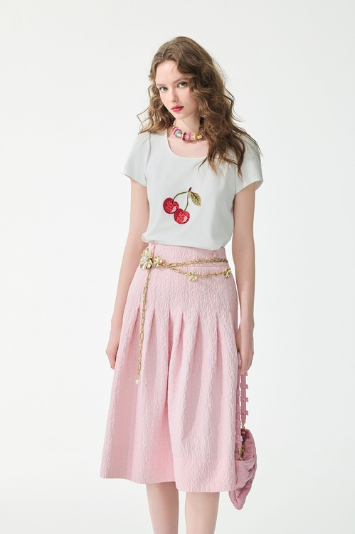 Textured Pink Bow Detail Midi Skirt,,,Season (SS) Look,pants,Jumpsuits,Tops,bestselling,Season (SS) Look,sleeveless tops,Tops,Embroidered,Season (SS) Look,White tops,sleeveless tops,sleeveless tops,Tops,bestselling,Season (SS) Look,sleeveless tops,bows,Season (SS) Look,Lace,Midi skirts,Tops,Embroidered,Season (SS) Look,Mesh fabric,Season (SS) Look,Denim,Jeans,pants,bestselling,Season (SS) Look,pearl,bows,Midi skirts