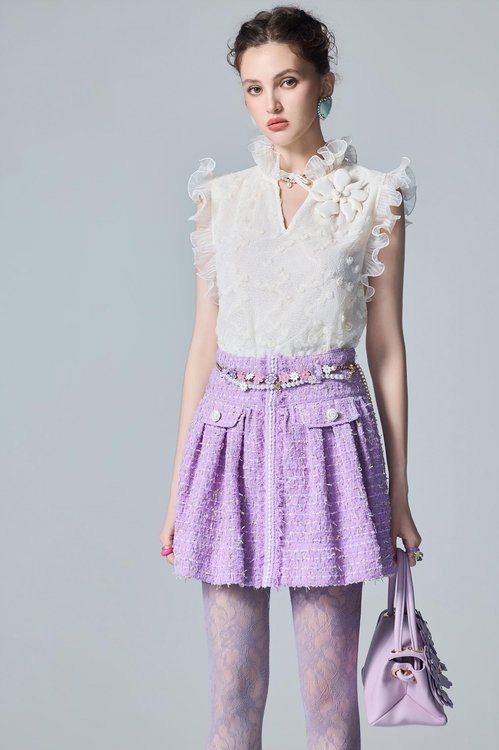 Pearl Detail Purple Tweed Skirt,,Pearl Detail Purple Tweed Skirt,Jackets,Embroidered,Outerwear,pearl,Season (AW) Look,Mesh fabric,pearl,Season (AW) Look,Layered skirts,Lace,Midi skirts,Chiffon,V-Neck T shirts,Tops,Season (AW) Look,Bell-bottoms,Denim,Jeans,pearl,Season (AW) Look,Cotton,pants,Jackets,Outerwear,pearl,Season (AW) Look,Knitted,Knitted coats,pearl,Mini skirts,Season (AW) Look