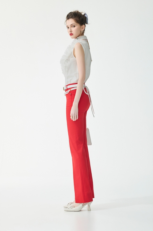Chili Red Slim Fit Pants,,,Season (SS) Look,pants,Jumpsuits,Tops,bestselling,Season (SS) Look,sleeveless tops,Tops,Embroidered,Season (SS) Look,White tops,sleeveless tops,sleeveless tops,Tops,bestselling,Season (SS) Look,sleeveless tops,bows,Season (SS) Look,Lace,Midi skirts,Tops,Embroidered,Season (SS) Look,Mesh fabric,Season (SS) Look,Denim,Jeans,pants