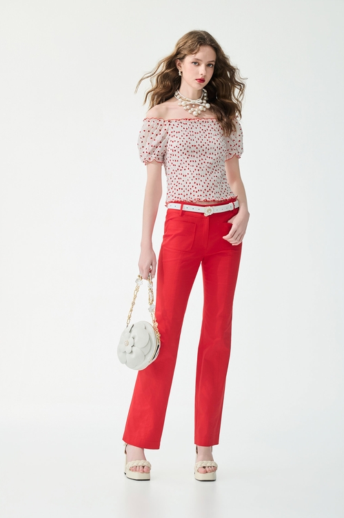 Chili Red Slim Fit Pants,,,Season (SS) Look,pants,Jumpsuits,Tops,bestselling,Season (SS) Look,sleeveless tops,Tops,Embroidered,Season (SS) Look,White tops,sleeveless tops,sleeveless tops,Tops,bestselling,Season (SS) Look,sleeveless tops,bows,Season (SS) Look,Lace,Midi skirts,Tops,Embroidered,Season (SS) Look,Mesh fabric,Season (SS) Look,Denim,Jeans,pants