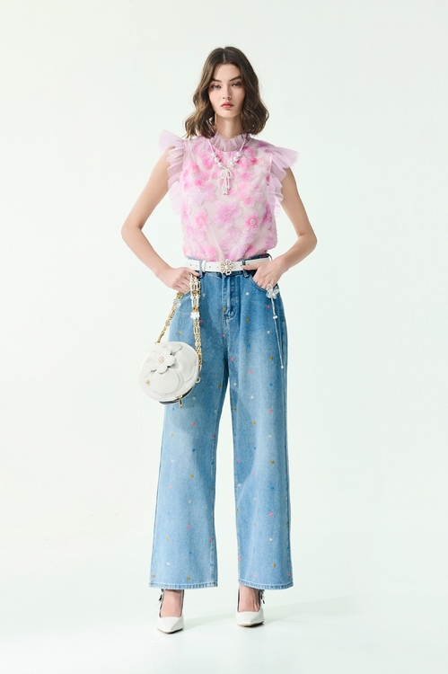 Multi Colour Floral Embroidery Wide Leg Jeans,,Multi Colour Floral Embroidery Wide Leg Jeans,Culottes,Season (SS) Look,pants,Bell-bottoms,Season (SS) Look,pants,Black pants,Season (SS) Look,pants,Skorts,Chiffon,Black pants,Season (SS) Look,Shorts,pants,Black pants,Bell-bottoms,Season (AW) Look,pants,Knitted,Embroidered,Season (SS) Look,Denim,Jeans,pearl,pants