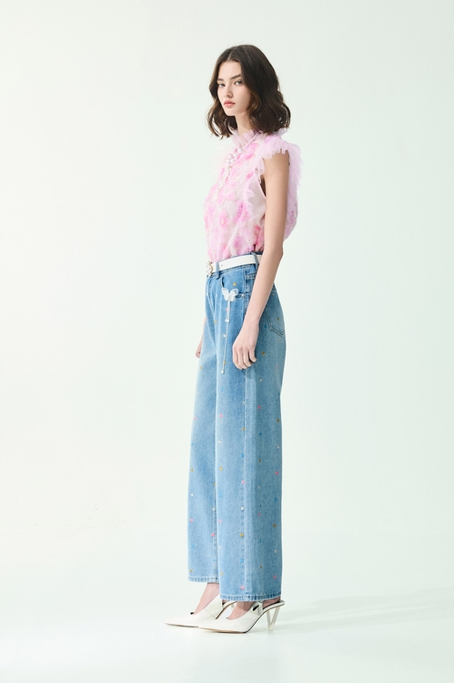 Multi Colour Floral Embroidery Wide Leg Jeans,,Multi Colour Floral Embroidery Wide Leg Jeans,Culottes,Season (SS) Look,pants,Bell-bottoms,Season (SS) Look,pants,Black pants,Season (SS) Look,pants,Skorts,Chiffon,Black pants,Season (SS) Look,Shorts,pants,Black pants,Bell-bottoms,Season (AW) Look,pants,Knitted,Embroidered,Season (SS) Look,Denim,Jeans,pearl,pants