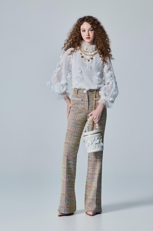 Boot Leg Tweed Pants,,Boot Leg Tweed Pants,Bell-bottoms,Season (AW) Look,pants