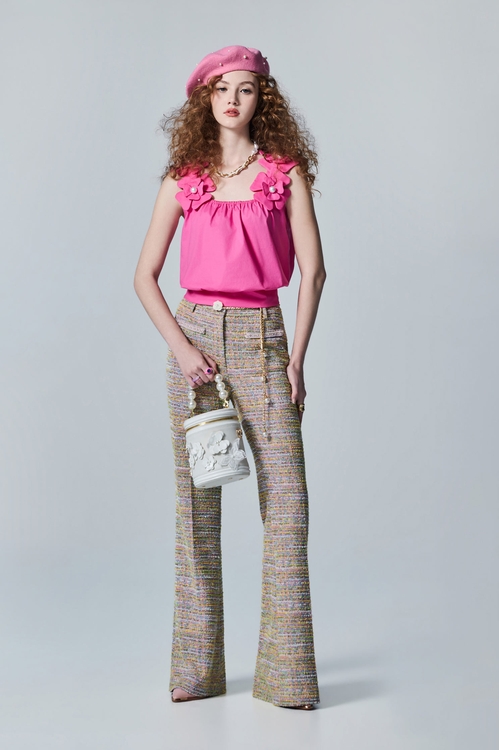 Boot Leg Tweed Pants,,Boot Leg Tweed Pants,Bell-bottoms,Season (AW) Look,pants