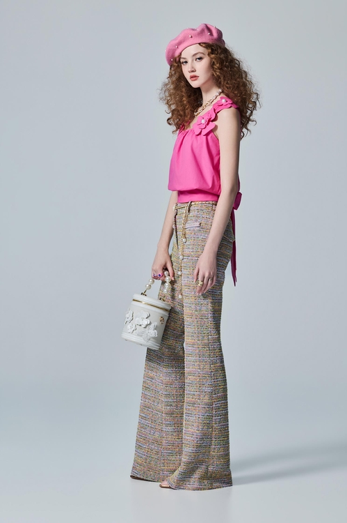 Boot Leg Tweed Pants,,Boot Leg Tweed Pants,Bell-bottoms,Season (AW) Look,pants