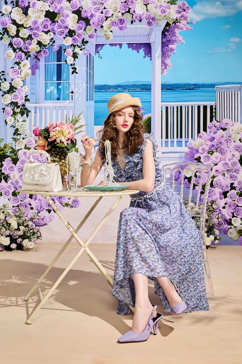 Floral Print Ruffle Detail Maxi Dress,,Floral Print Ruffle Detail Maxi Dress,Dresses,Embroidered,Season (SS) Look,Dresses,Chiffon dresses,Season (SS) Look,Chiffon,Chiffon dresses