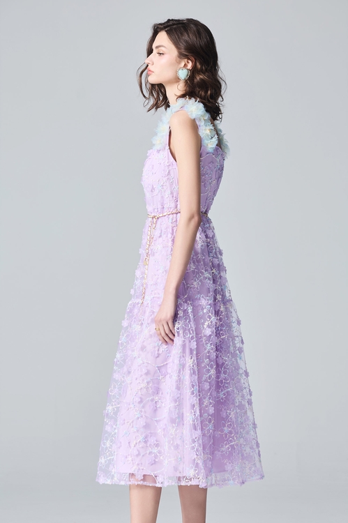 Full Lace Floral Strap Maxi Dress,dresses,Dresses
