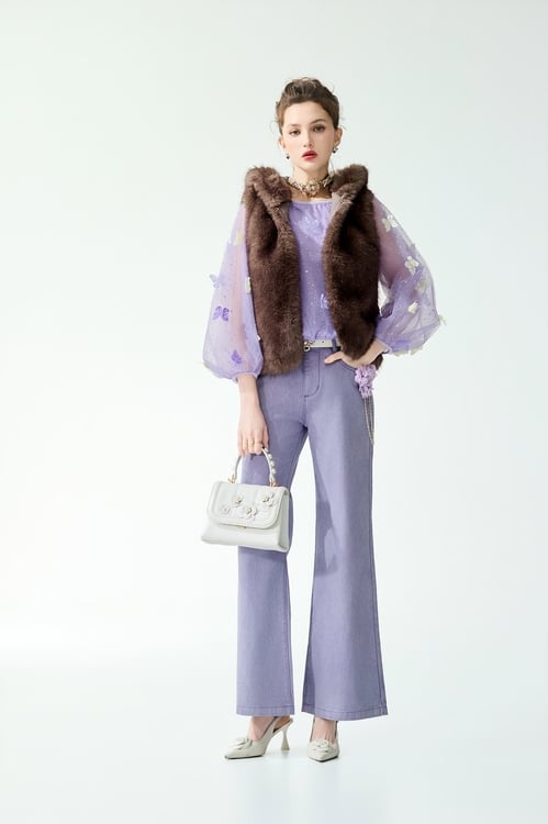 Faux Fur Pink Vest,sleeveless tops,sleeveless tops,Sleeveless tops,sleeveless tops