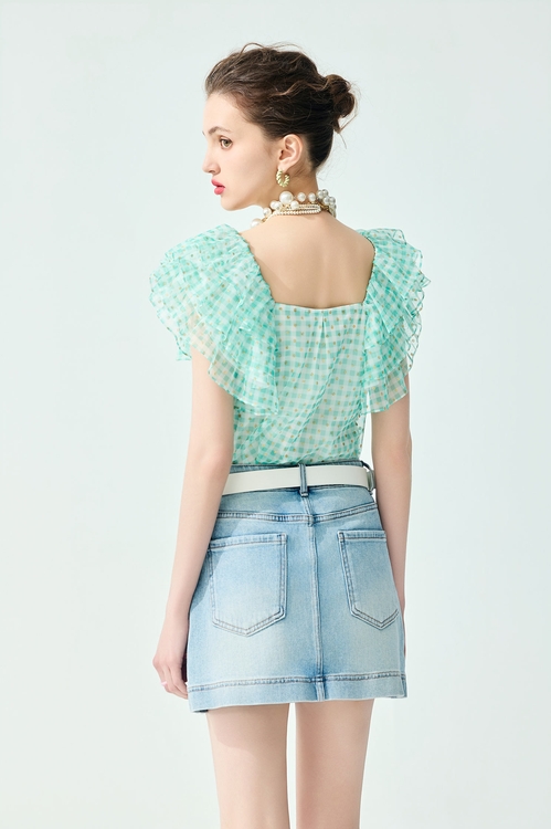 Ruffle Sleeve Plaid Top,,,Jackets,Embroidered,Outerwear,Season (SS) Look,Floral,Mesh fabric,Lace,Tops,Season (SS) Look,White skirts,Midi skirts,Tops,Season (SS) Look,pearl,White tops,Lace,bows,Tops,Season (SS) Look,Floral,Mesh fabric,Midi skirts,Season (SS) Look,Denim,Jeans,pearl,pants,Jackets,Outerwear,Season (SS) Look,White outerwear,Knitted,Knitted coats,Dresses,Season (SS) Look,Season (SS) Look,Denim,Denim skirts,pearl,Tops,Season (SS) Look,Plaid,Mesh fabric