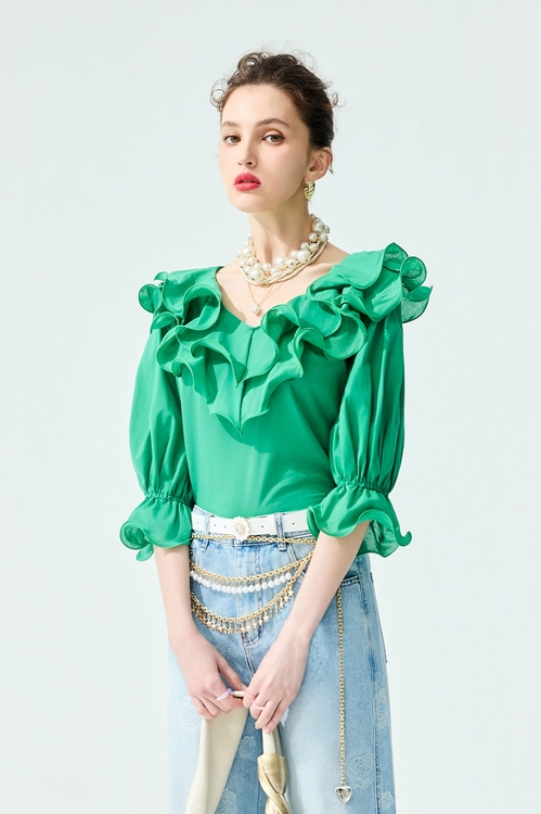Ruffle Collar Green Top,,,Jackets,Embroidered,Outerwear,Season (SS) Look,Floral,Mesh fabric,Lace,Tops,Season (SS) Look,White skirts,Midi skirts,Tops,Season (SS) Look,pearl,White tops,Lace,bows,Tops,Season (SS) Look,Floral,Mesh fabric,Midi skirts,Season (SS) Look,Denim,Jeans,pearl,pants,Jackets,Outerwear,Season (SS) Look,White outerwear,Knitted,Knitted coats,Dresses,Season (SS) Look,Season (SS) Look,Denim,Denim skirts,pearl,Tops,Season (SS) Look,Plaid,Mesh fabric,Embroidered,Season (SS) Look,Mini skirts,Floral,Mesh fabric,Lace,sleeveless tops,Tops,Season (SS) Look,Floral,Mesh fabric,sleeveless tops,Tops,Season (SS) Look,bows,Chiffon,Tops,Season (SS) Look,Cotton