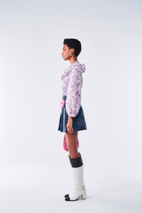 Gradient Lilac Organza Cloud Pattern Top,,Gradient Lilac Organza Cloud Pattern Top,Season (AW) Look,Midi skirts,Tops,Season (AW) Look,Knitted,Knitted tops,Dresses,pearl,Season (AW) Look,Jackets,bestselling,Outerwear,co-ord sets,Season (AW) Look,Tops,Embroidered