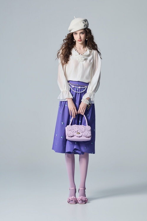 Ruffle Neckline Long Sleeve Top,,Ruffle Neckline Long Sleeve Top,Jackets,Embroidered,Outerwear,pearl,Season (AW) Look,Mesh fabric,pearl,Season (AW) Look,Layered skirts,Lace,Midi skirts,Chiffon,V-Neck T shirts,Tops,Season (AW) Look