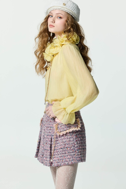 Ruffle Collar Chiffon Yellow Top,,Ruffle Collar Chiffon Yellow Top,Tops,pearl,Season (AW) Look,Knitted,Knitted tops,Tops,White tops,Season (AW) Look,Knitted,Knitted tops,Tops,Embroidered,Season (AW) Look,Tops,Season (AW) Look,Knitted,Knitted tops,Tops,Season (AW) Look,Tops,Season (AW) Look
